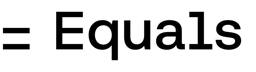 Equals logo